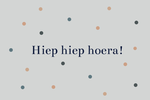 Confetti kaart voor verjaardag van een man