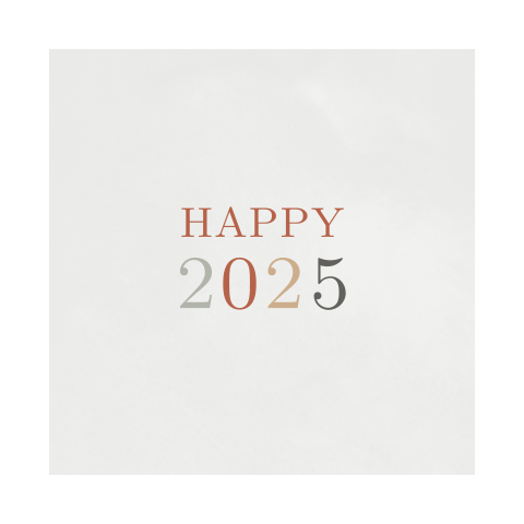 Nieuwjaarskaart voor 2025