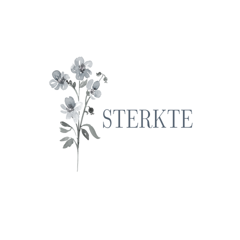 Christelijke condoleance kaart met bloemetje