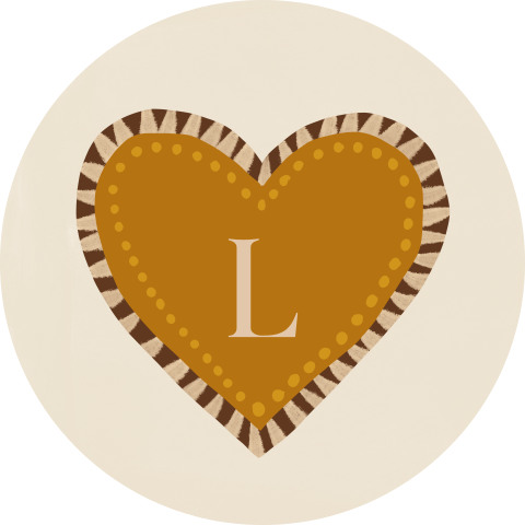 Hippe sluitzegel met hartje