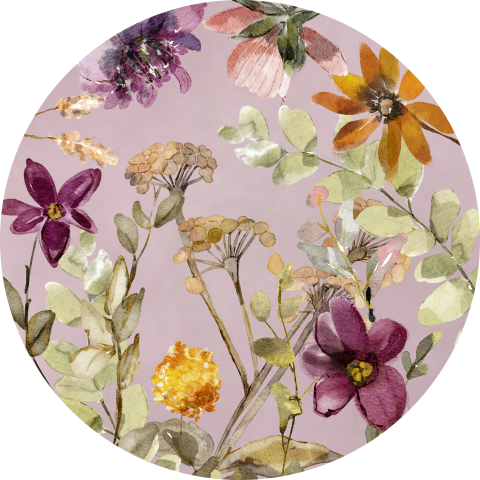 Sluitzegel met watercolor veldbloemen