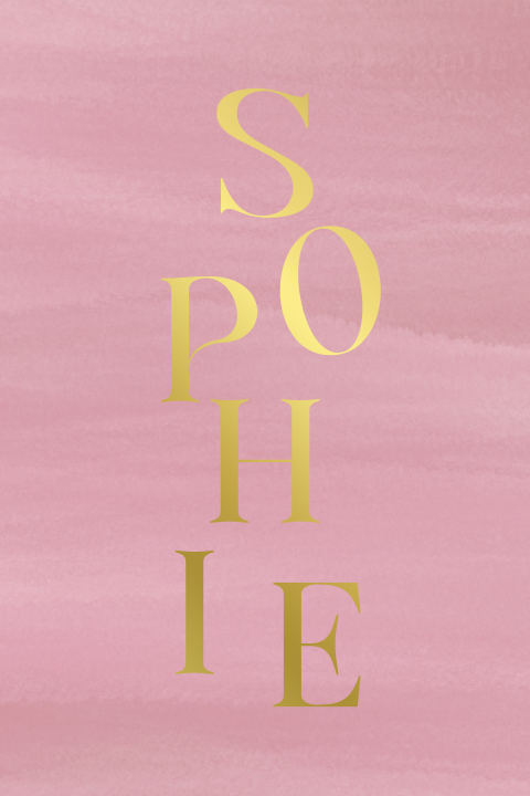 Minimalistisch geboortekaartje met mooie typografie