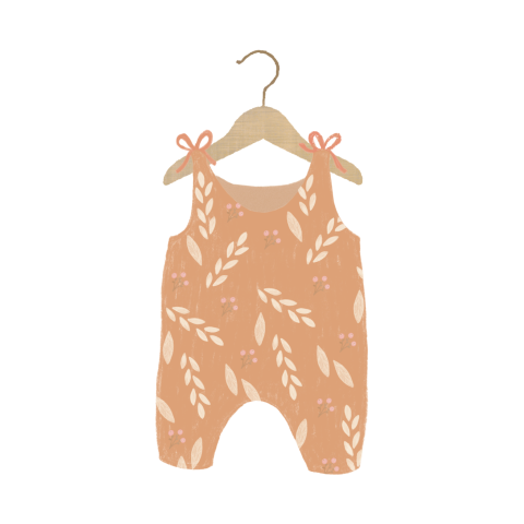 Sluitzegel met hip babypakje meisje