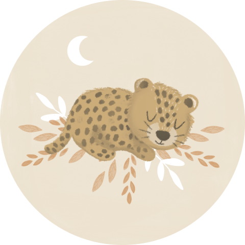 Sluitzegel met slapend pantertje