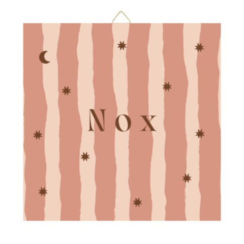 Geboortetegel met strepen en sterren