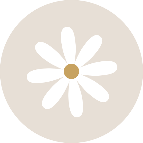 Sluitzegel bloemetje neutraal