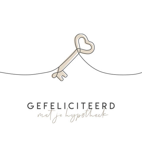 Tegeltje gefeliciteerd met je hypotheek