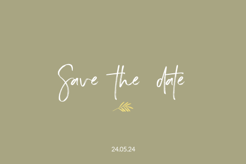 Save the date goudfolie takje