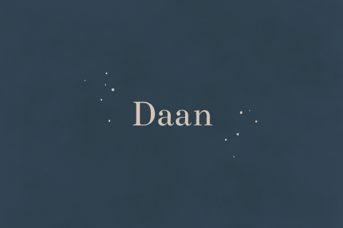 Minimalistisch geboortekaartje jongen met spettertjes