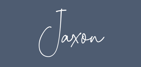 Minimalistisch liggend geboortekaartje jongen handgeschreven