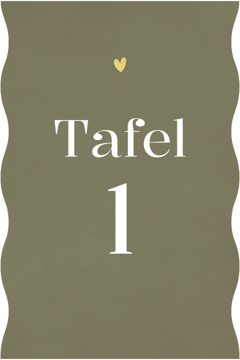 tafelnummer kaart bruiloft | Bohemian Chique olijfgroen
