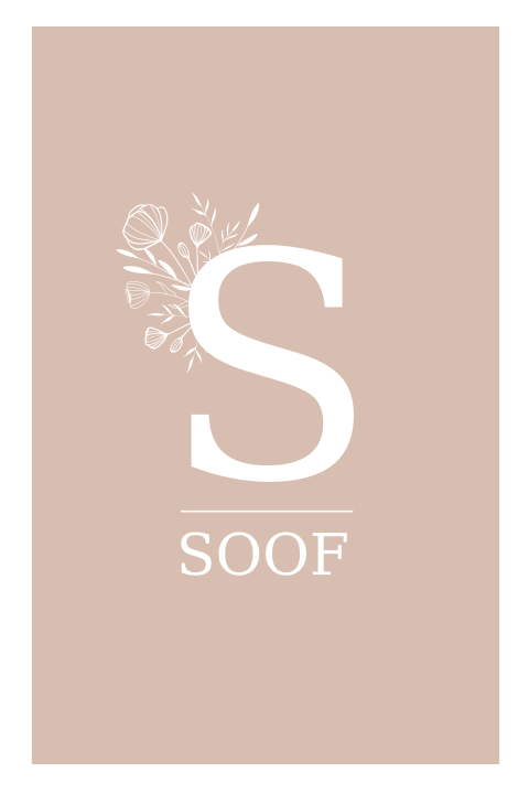 Geboortekaartje met geïllustreerde bloemen