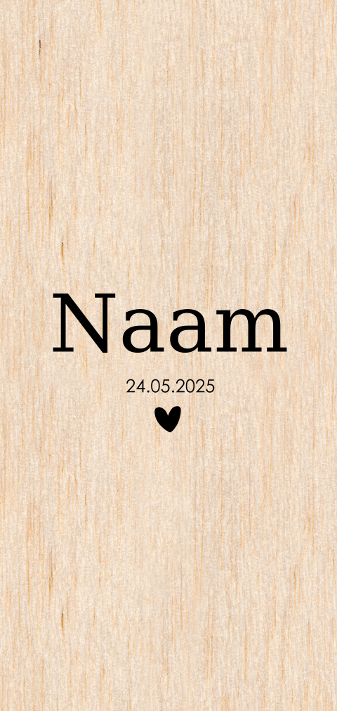 Ontwerp zelf je langwerpige kaart van hout