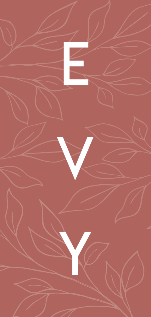 Geboortekaartje meisje met bladeren