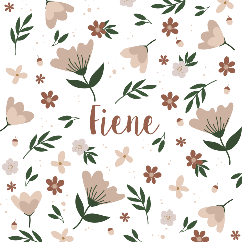 Geboortekaartje meisje met herfstbloemen