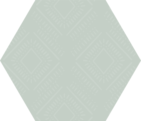 Sluitzegel hexagon groen patroon