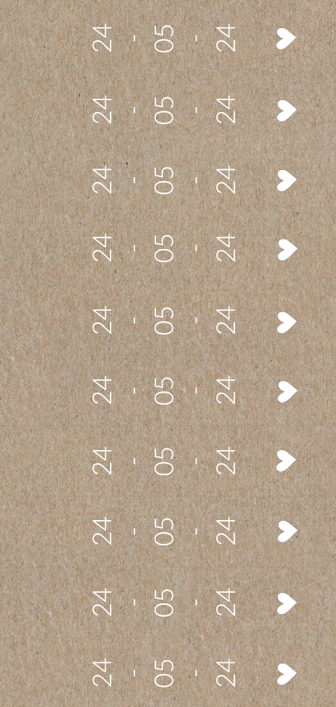 Kraft labeltjes datum 10 stuks DIY