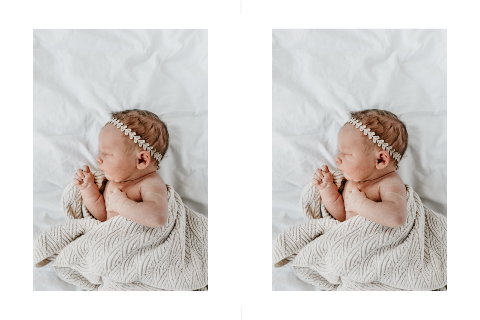 DIY fotolabels staand