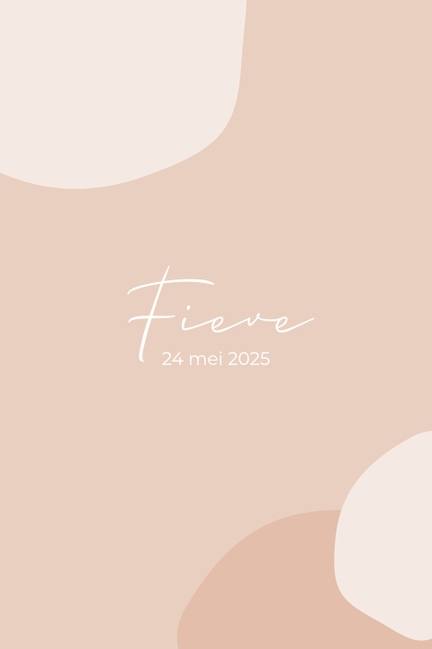 Grafisch geboortekaartje meisje roze met glanslak