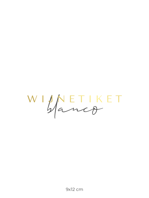 Wijnetiket staand blanco 4 stuks