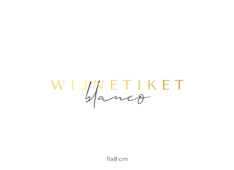 Wijnetiket liggend blanco 5 stuks