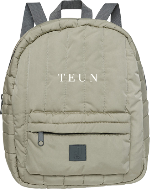 Rugzak met naam | Jollein Puffed Sage Green