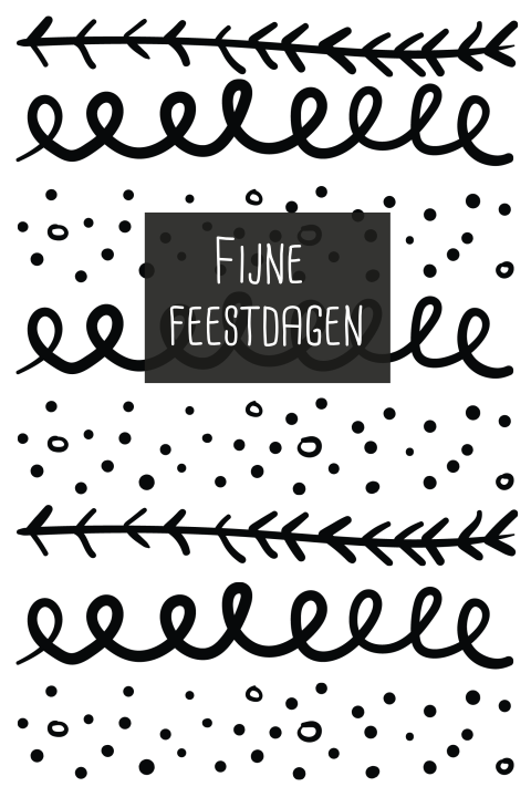 Sfeervolle feestkaart