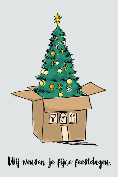 Kerstkaart verhuizen