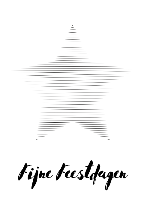 Grafische kerstkaart