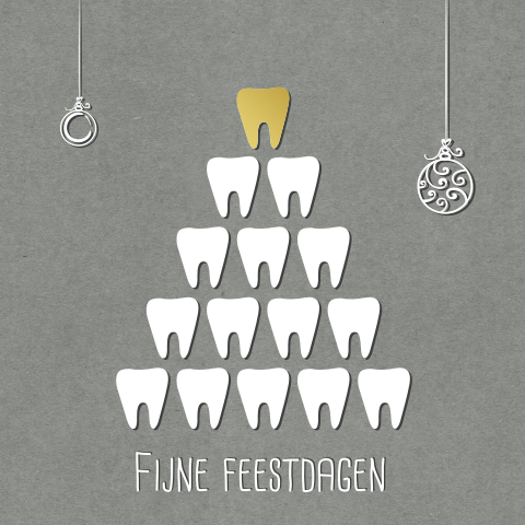 Kerstboom in de vorm van een tand