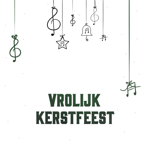 Branche georiënteerd - groen kader met muzieknoten
