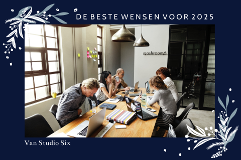Zakelijke kerstkaart met foto