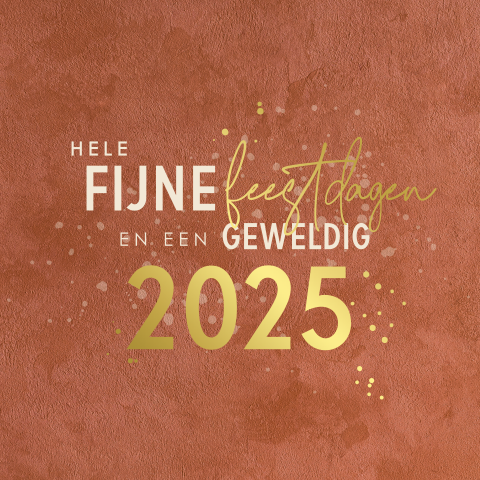 Feestelijke kerstkaart met velvet look