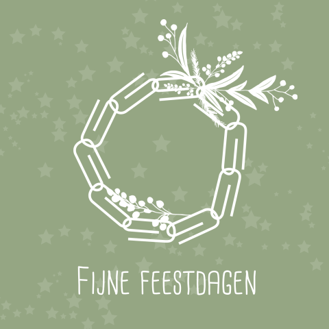 Kerstkaart Paperclip