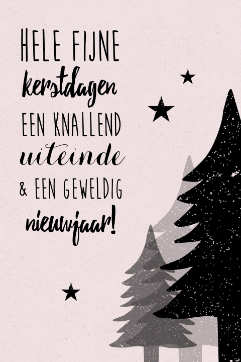 Typografie - bomen met gouden kringen