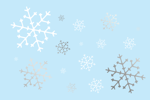 Zilverfolie sneeuwvlokken