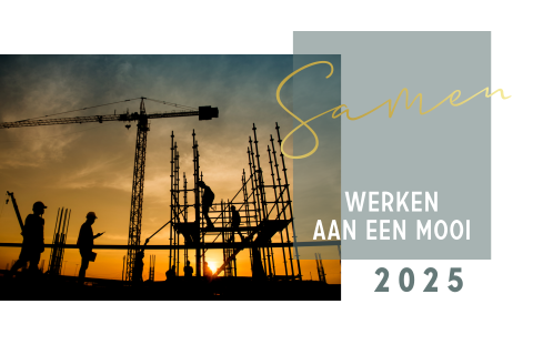 Kerstkaart zakelijk met foto en folie