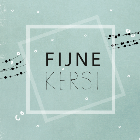 Kerstkaart met kraftkaders