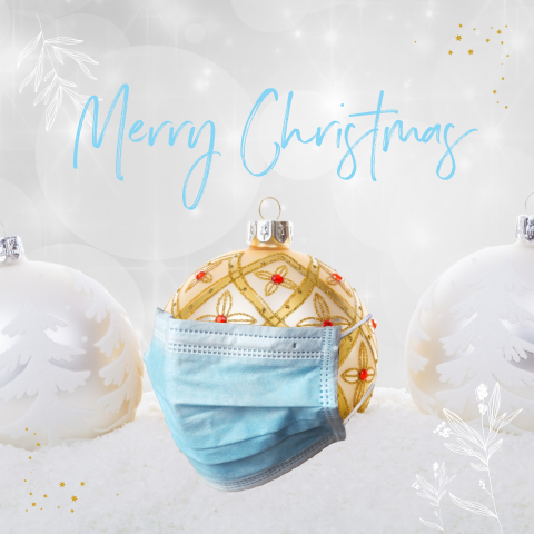Branche georiënteerd  - Merry Christmas blauw