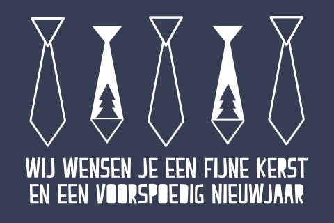 Donker blauw stropdas
