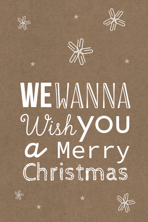 Branche georiënteerd - bruin papier met paperclip sterren