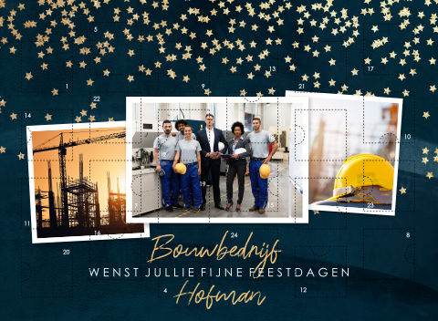 Adventskalender, ideaal voor zakelijke klanten in de bouwsector