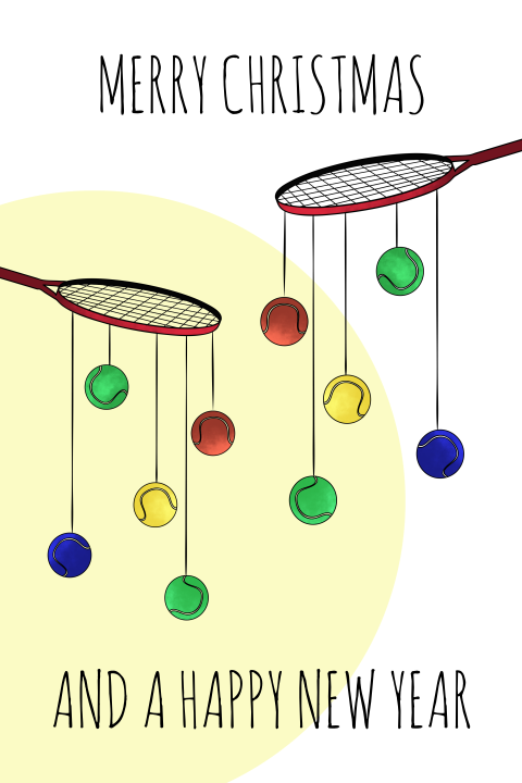 Branche georienteerd Kerst tennisrackets