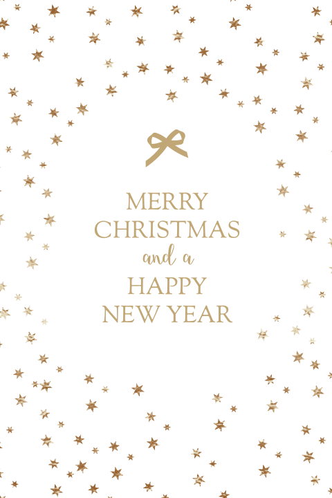 Sparkling kerstkaart met sterretjes