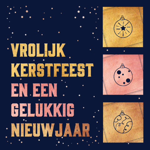 Typografie - foliesterretjes en kerstballen
