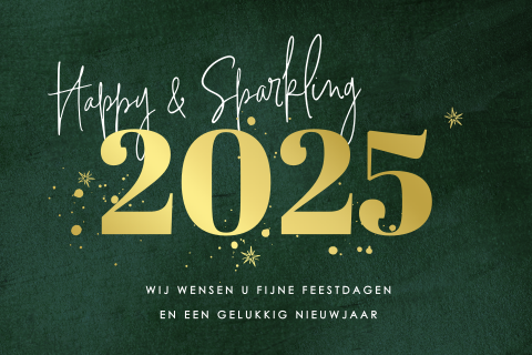 Zakelijke nieuwjaarskaart maken met goudfolie