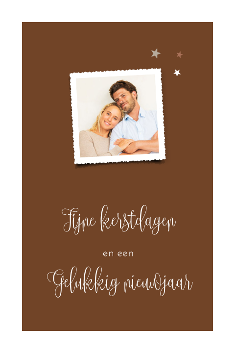 Klassieke kerstkaart met foto zelf maken