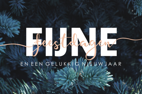 Chique kerstkaart met foto en folie