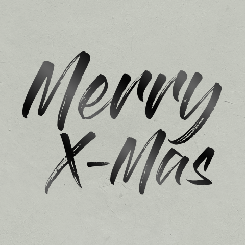Zwarte folie - Merry X-mas