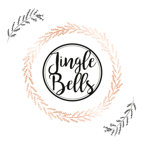 Roségoud kleurige krans Jingle Bells
